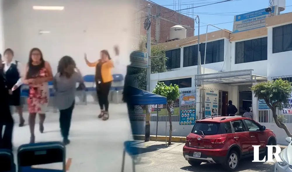 Trabajadores de centro de salud de Arequipa festejan aniversario con orquesta, pero no atiende a paciente. Foto: composición LR/ Leonela Aquino - Video: Leonela Aquino/ LR
