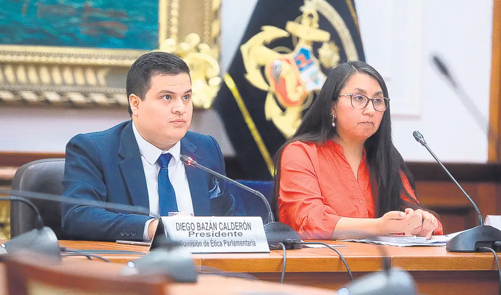 Posturas. Diego Bazán dirimió una de las tres votaciones. Ruth Luque cuestionó que el análisis de la denuncia contra Soto por contratar a su cuñada parta de una conducta penal y no ética. Foto: Congreso de la República Posturas. Diego Bazán dirimió una de las tres votaciones. Ruth Luque cuestionó que el análisis de la denuncia contra Soto por contratar a su cuñada parta de una conducta penal y no ética. Foto: Congreso de la República
