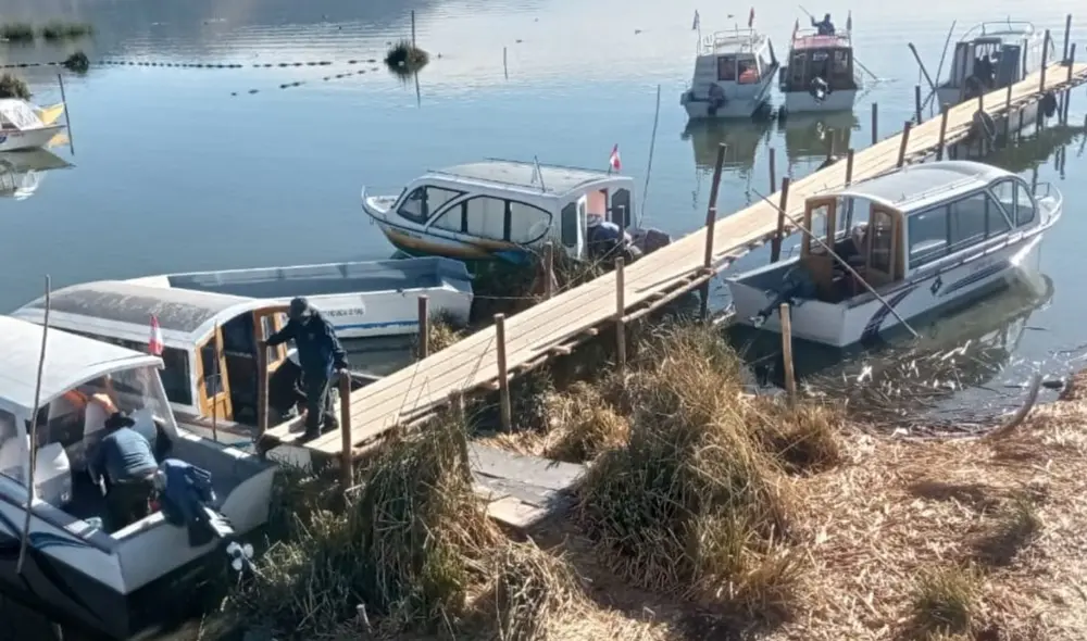 Disminución en el nivel del lago Titicaca. Foto: Alberto Alejo Disminución en el nivel del lago Titicaca. Foto: Alberto Alejo