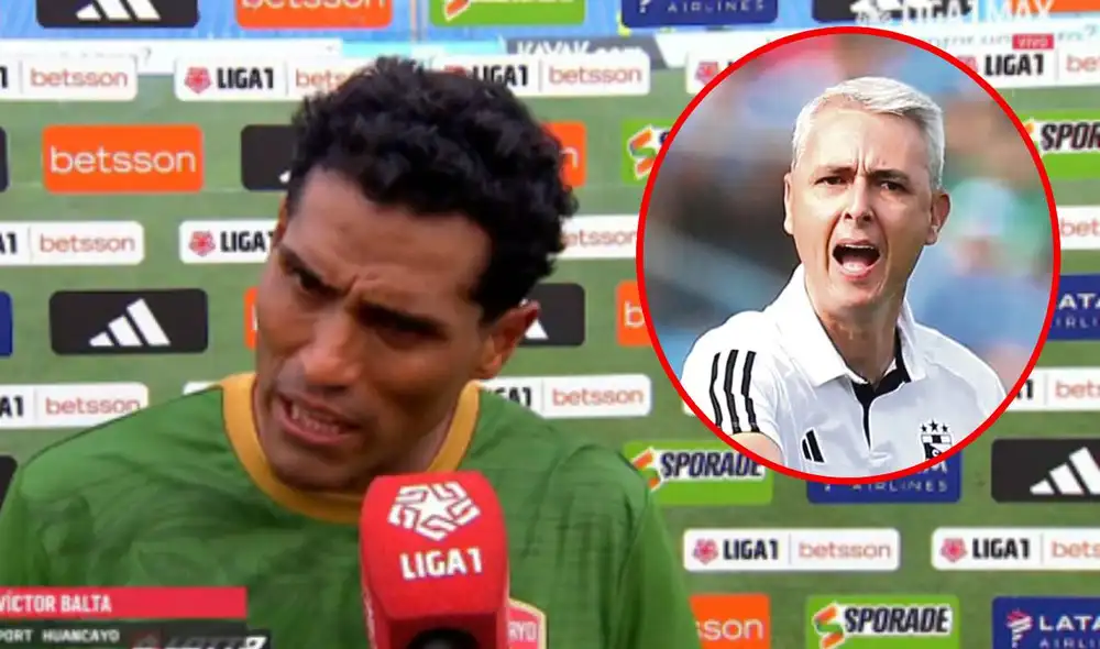 El defensor de Sport Huancayo criticó con todo al entrenador de Sporting Cristal. Foto: captura/Liga 1 Max El defensor de Sport Huancayo criticó con todo al entrenador de Sporting Cristal. Foto: captura/Liga 1 Max