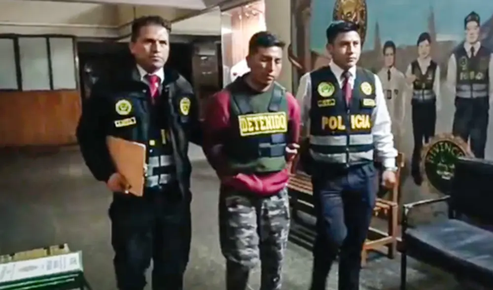 Acusado habría sido pareja de la víctima. Foto y video: PNP Acusado habría sido pareja de la víctima. Foto y video: PNP