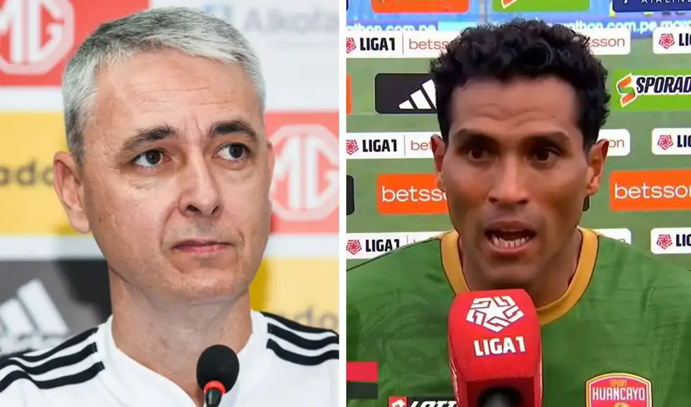 Tiago Nunes aseguró que no le faltó el respeto a Víctor Balta, como había señalado el jugador. Foto: composición LR/capturas de Liga 1 Max/Sporting Cristal Tiago Nunes aseguró que no le faltó el respeto a Víctor Balta, como había señalado el jugador. Foto: composición LR/capturas de Liga 1 Max/Sporting Cristal