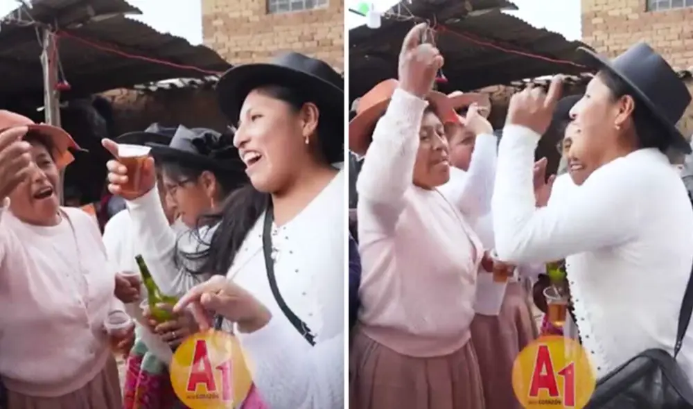 Cibernautas admiraron la alegría de las mujeres. Foto: composición LR/Ilich Arauzo - Video: Ilich Arauzo/Facebook