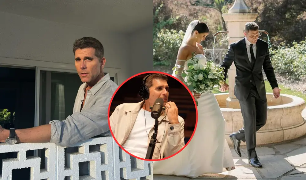 Christian Meier se casó con Andrea Bosio Zegarra en julio de este año. Foto: composición LR/Captura Instagram/Hola