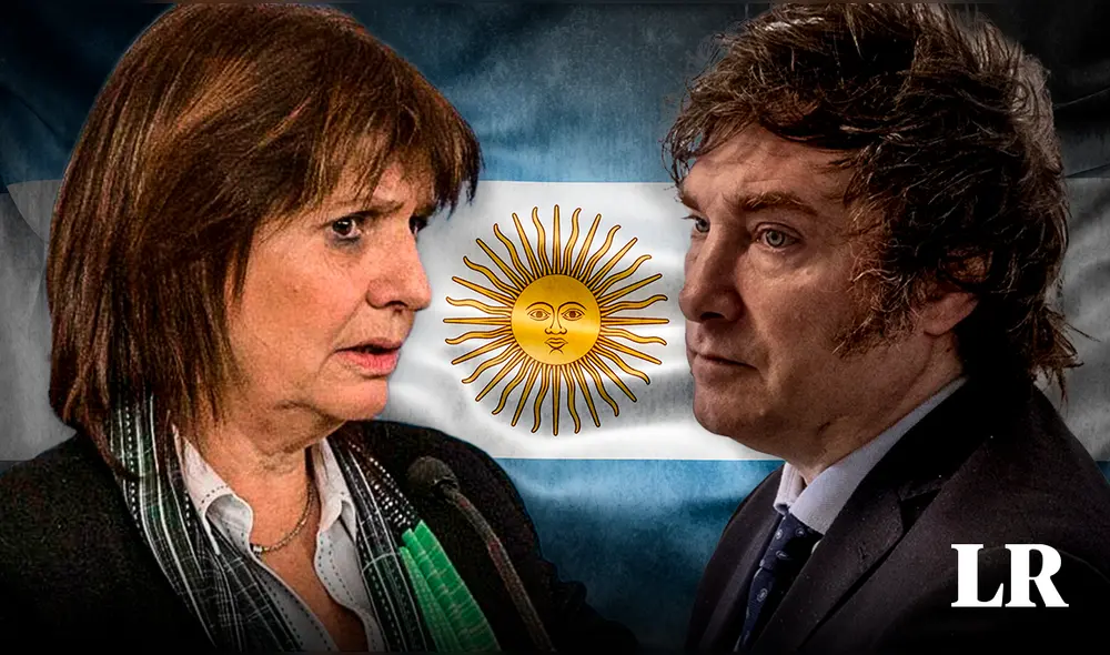 Javier Milei descalificó a Bullrich, a quien tildó de “montonera tirabombas”. Foto: composición LR/EFE/AFP Javier Milei descalificó a Bullrich, a quien tildó de “montonera tirabombas”. Foto: composición LR/EFE/AFP