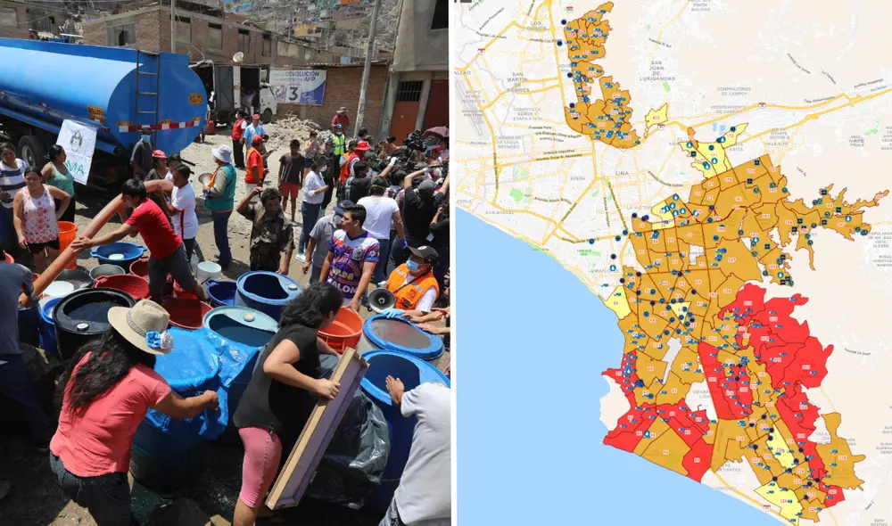 San Martín de Porres es uno de los distritos de Lima Metropolitana que será afectado por el corte de agua, según Sedapal. Foto: composición LR/La República/Sedapal