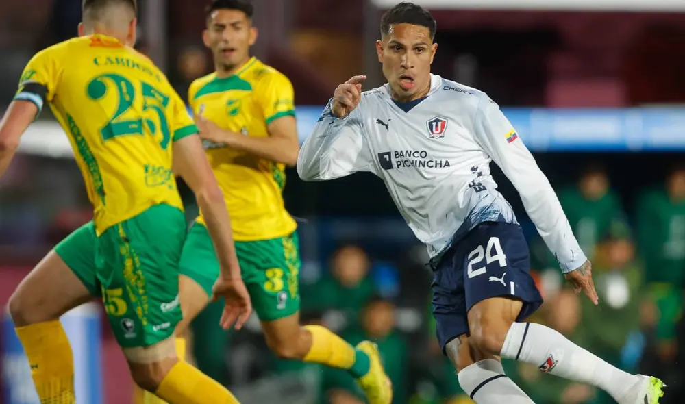 Paolo Guerrero fue titular en el partido entre LDU Quito vs. Defensa y Justicia. Foto: EFE Paolo Guerrero fue titular en el partido entre LDU Quito vs. Defensa y Justicia. Foto: EFE