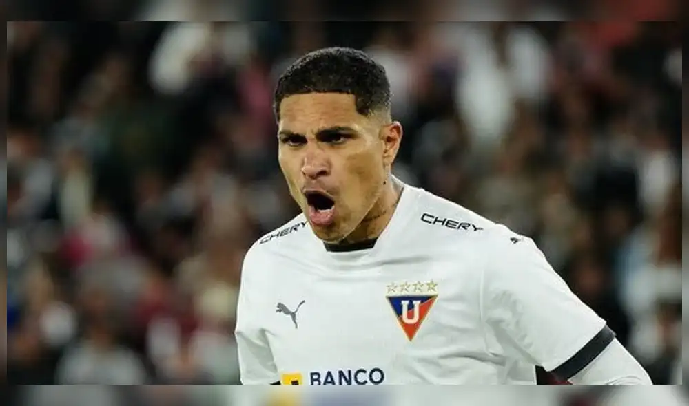 Paolo Guerrero anotó un doblete en el encuentro de ida. Foto: LDU