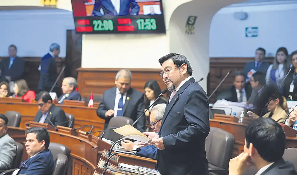 Blindaje. El Pleno del Congreso salvó a Cordero Jon Tay de una suspensión por 60 días. Foto: difusión Blindaje. El Pleno del Congreso salvó a Cordero Jon Tay de una suspensión por 60 días. Foto: difusión