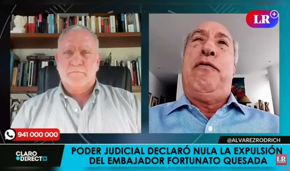 Fortunato Quesada fue embajador del Perú en Israel en 2018, cuando fue denunciado. Foto y vídeo: ‘Claro y directo’ Fortunato Quesada fue embajador del Perú en Israel en 2018, cuando fue denunciado. Foto y vídeo: ‘Claro y directo’