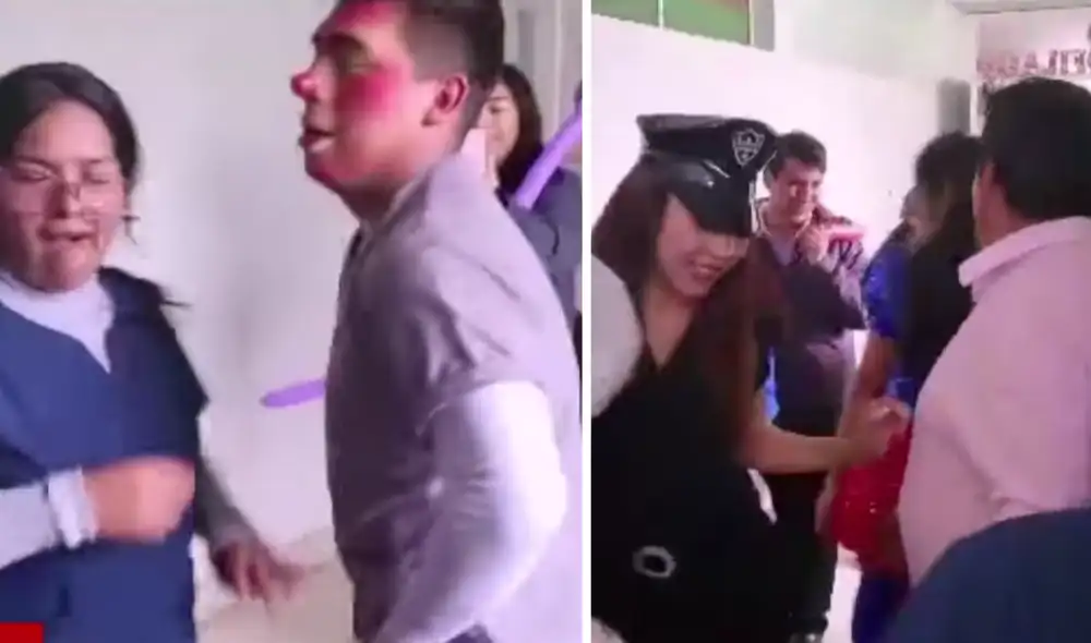 Un promedio de 50 miembros del personal médico participaron de la fiesta. Foto y video: Exitosa Noticias/Facebook Un promedio de 50 miembros del personal médico participaron de la fiesta. Foto y video: Exitosa Noticias/Facebook