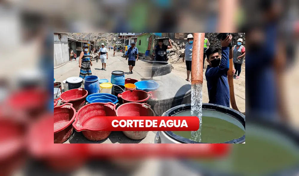 El corte de agua se dará en 22 distritos de Lima. Foto: composición LR/AFP
