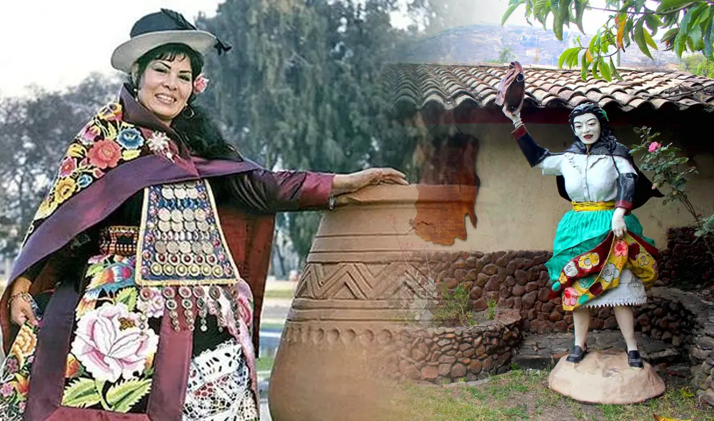 Flor Pucarina también es conocida como la ‘Faraona del Cantar Huanca'. Foto: composición LR/Steffano Trinidad/Ministerio de Cultura