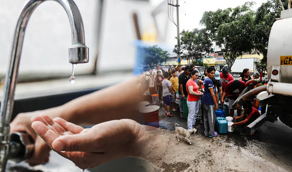 Corte de agua en Lima inició a las 6.00 a. m. en muchos distritos este viernes 6 de octubre. Foto: composición Jazmín Ceras/La República Corte de agua en Lima inició a las 6.00 a. m. en muchos distritos este viernes 6 de octubre. Foto: composición Jazmín Ceras/La República