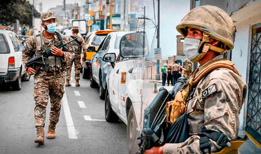 Las FF. AA. apoyarán a la PNP durante el estado de emergencia en los distritos peruanos. Foto: composición de Jazmin Ceras/LR Las FF. AA. apoyarán a la PNP durante el estado de emergencia en los distritos peruanos. Foto: composición de Jazmin Ceras/LR