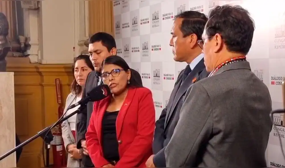 Los parlamentarios de Perú Libre respaldaron a Vladimir Cerrón. Foto y video: Barbara Mamani/ La República