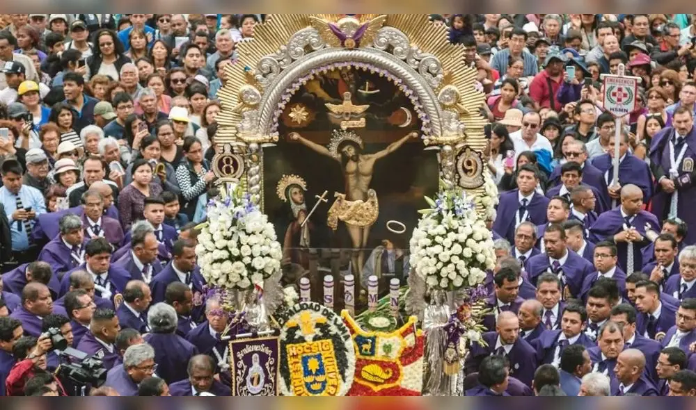 Este 7 de octubre, los fieles se congregaron en el Monasterio de Las Nazarenas. Foto: difusión Este 7 de octubre, los fieles se congregaron en el Monasterio de Las Nazarenas. Foto: difusión