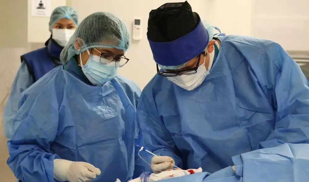 Los doctores le practicaron una craneotomía. Foto: Andina Los doctores le practicaron una craneotomía. Foto: Andina