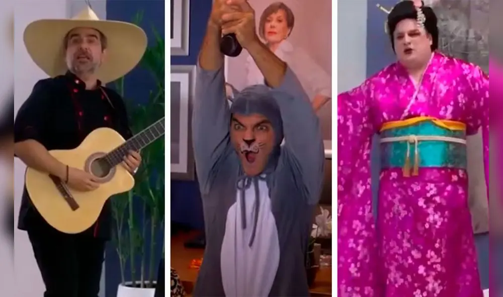 Los invitados de Diego alucinaron estar en otro mundo y se vistieron de distintos personajes. Foto: Captura América TV