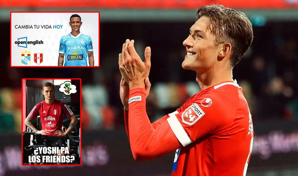 El encuentro entre Oliver Sonne y Yoshimar Yotún provocó pintorescos memes por parte de los hinchas de la selección peruana. Foto: composición de LR/Silkeborg El encuentro entre Oliver Sonne y Yoshimar Yotún provocó pintorescos memes por parte de los hinchas de la selección peruana. Foto: composición de LR/Silkeborg