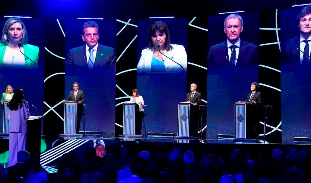 Los 5 candidatos presentaron sus mejores propuestas de gobierno de cara a las elecciones presidenciales. Foto: captura de La Nación