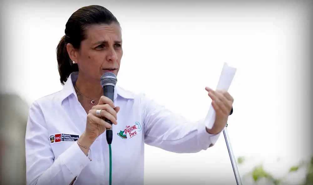 La ministra Hania Pérez de Cuéllar informó que hay un grupo de trabajo que presentará un diagnóstico de Sedapal a fines de año. Foto: MVCS La ministra Hania Pérez de Cuéllar informó que hay un grupo de trabajo que presentará un diagnóstico de Sedapal a fines de año. Foto: MVCS