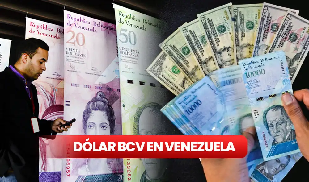 Dólar BCV en Venezuela, hoy martes 10 de octubre de 2023. Foto: composición LR/EFE/AFP