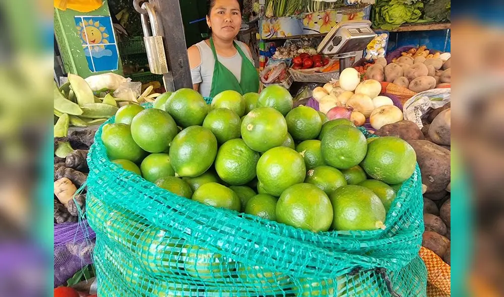 El precio del limón había disminuido en todos los mercados visitados. Foto: Rosario Rojas / URPI-LR El precio del limón había disminuido en todos los mercados visitados. Foto: Rosario Rojas / URPI-LR