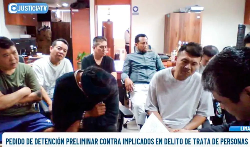 Presuntos integrantes de El dragón rojo de Taiwán fueron detenidos. Foto: Poder Judicial Presuntos integrantes de El dragón rojo de Taiwán fueron detenidos. Foto: Poder Judicial