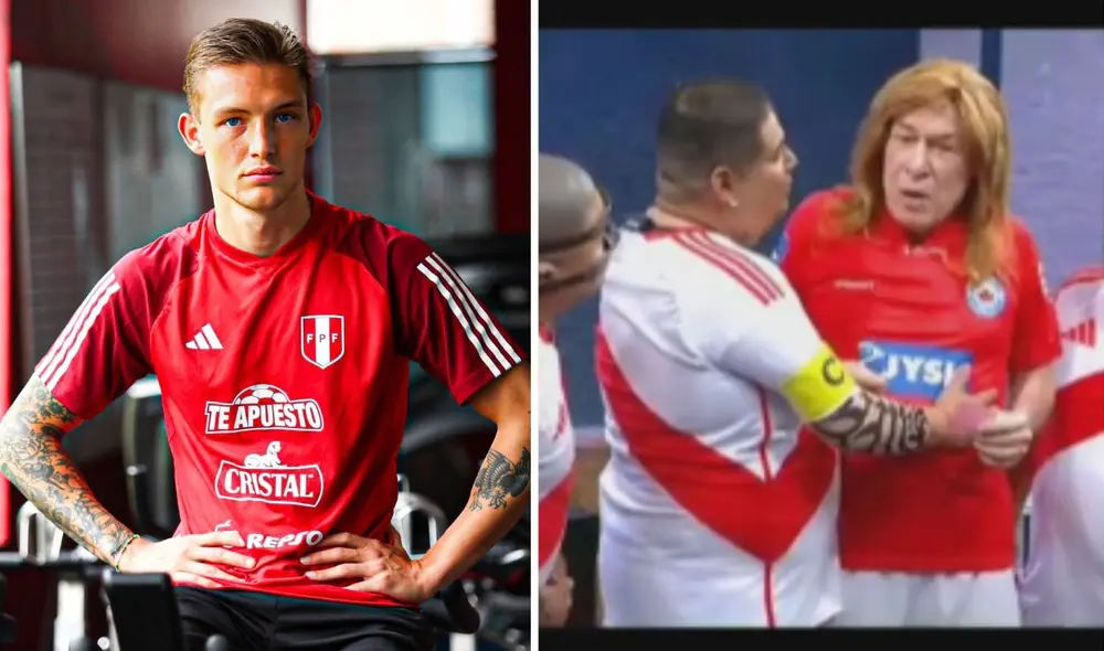 Oliver Sonne causó gran revuelo a su llegada a nuestro país. Foto: composición LR/Selección peruana/Instagram/captura ATV