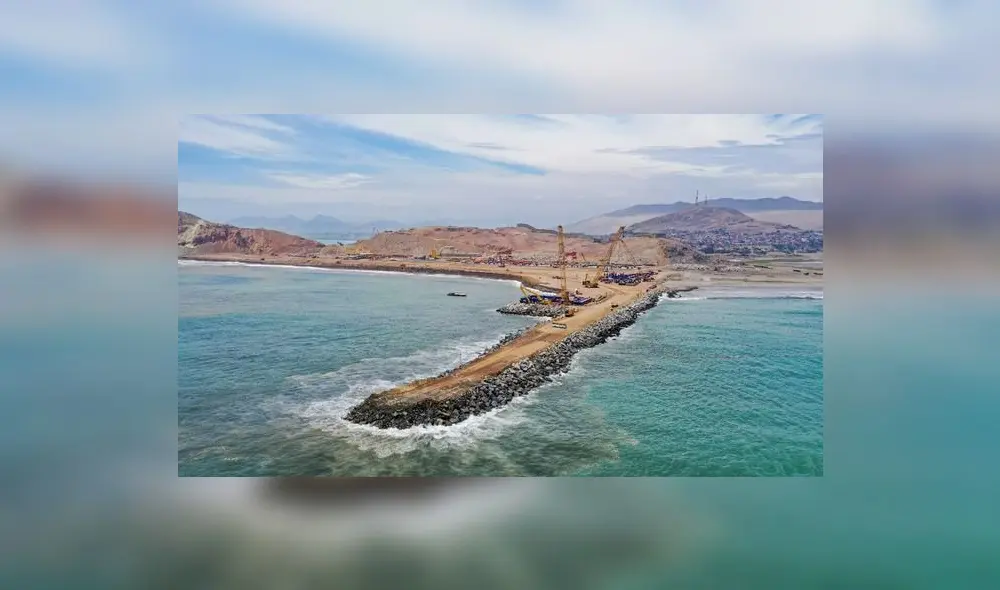 Puerto de Chancay tendrá capacidad de recibir buques de 18.000 contenedores a plena carga. Foto: Andina