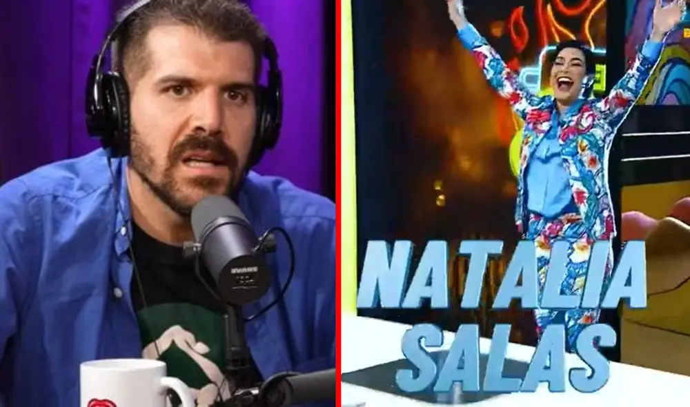 Natalia Salas fue anunciada como la nueva conductora de 'El gran chef' en una noche de cine. Foto: composición LR/capturas de YouTube y de Latina