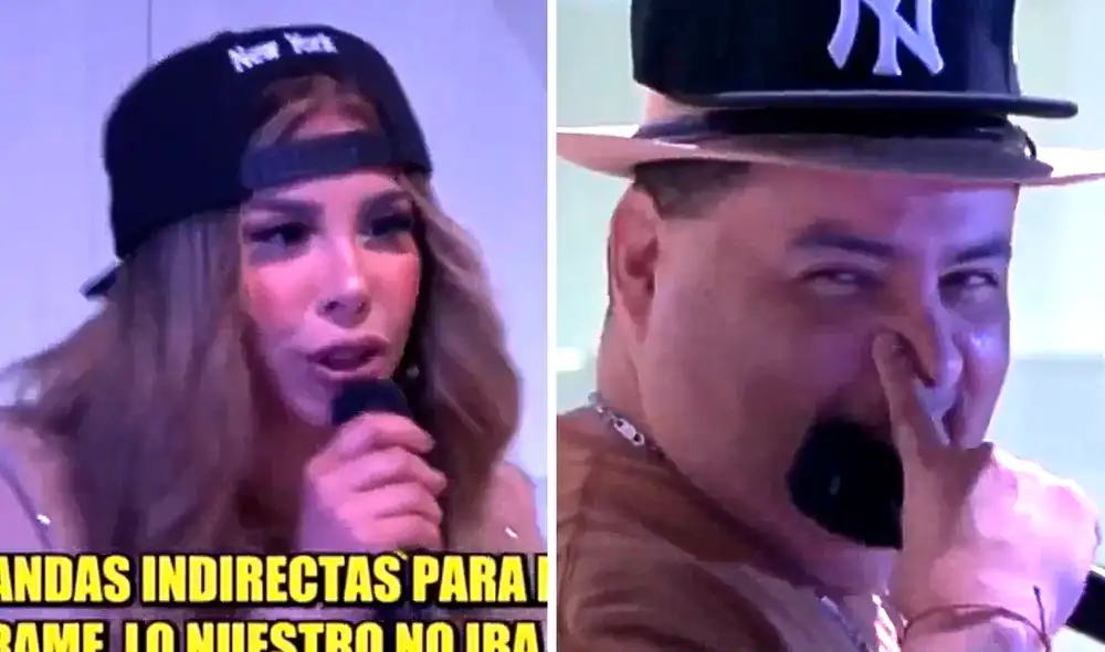 Gabriela Serpa y sus compañeros de 'La casa de Magaly' le cantaron a Alfredo Benavides en la batalla de rap. Foto: composición LR/ATV