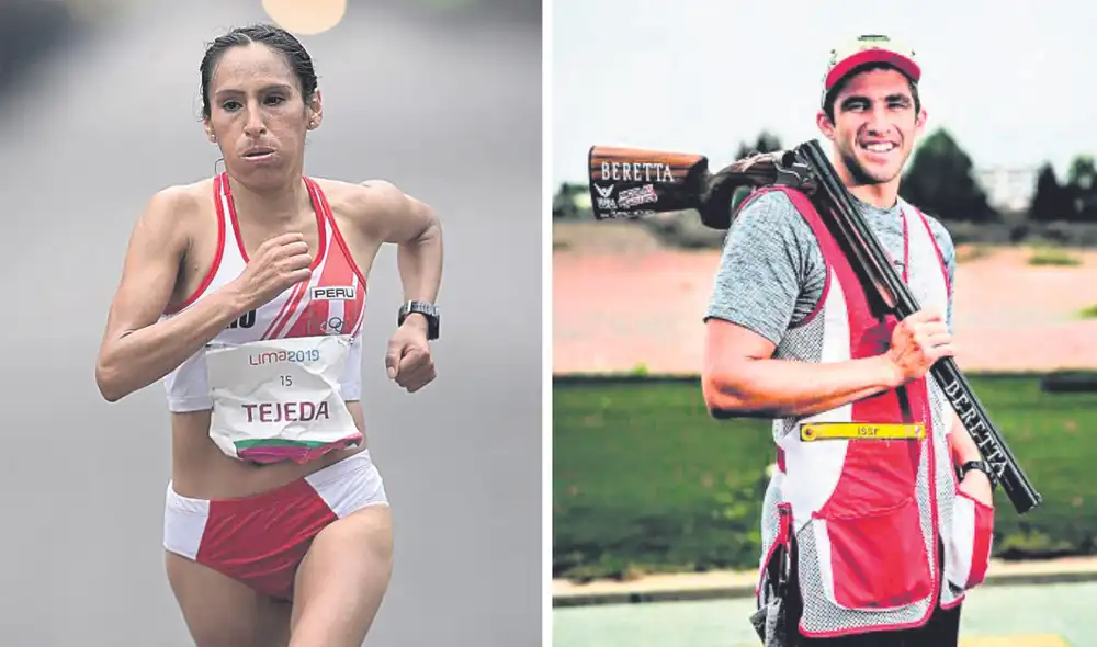 Merecido. La maratonista y el tirador han dejado en alto el nombre del Perú muchas veces. Foto: composiciónLR