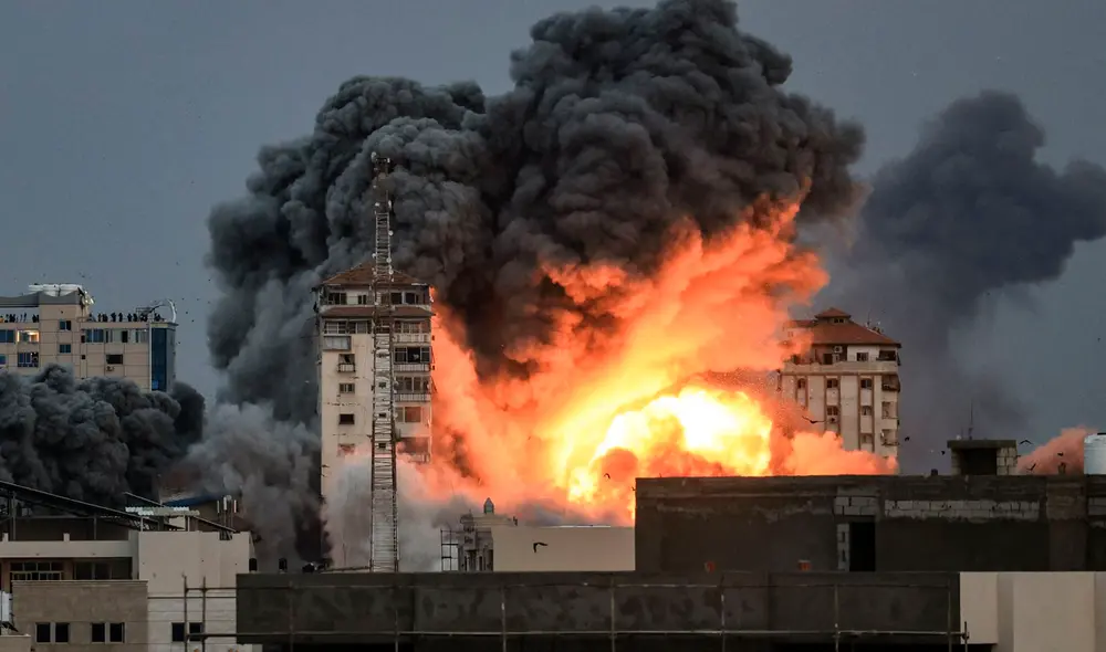 Guerra entre Israel y la organización terrorista Hamás cumple cinco días. Foto: AFP Guerra entre Israel y la organización terrorista Hamás cumple cinco días. Foto: AFP