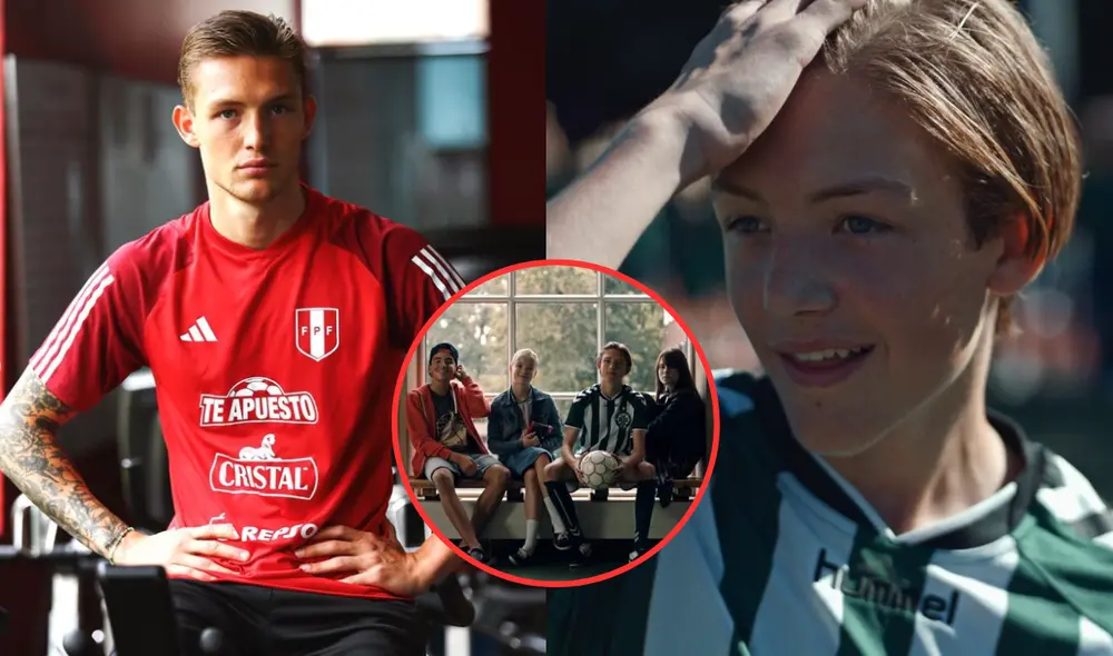 Oliver Sonne, el futbolista de la selección peruana, protagonizó una serie a sus 14 años. Foto: composición LR/ captura Instagram/ Vimeo Oliver Sonne, el futbolista de la selección peruana, protagonizó una serie a sus 14 años. Foto: composición LR/ captura Instagram/ Vimeo