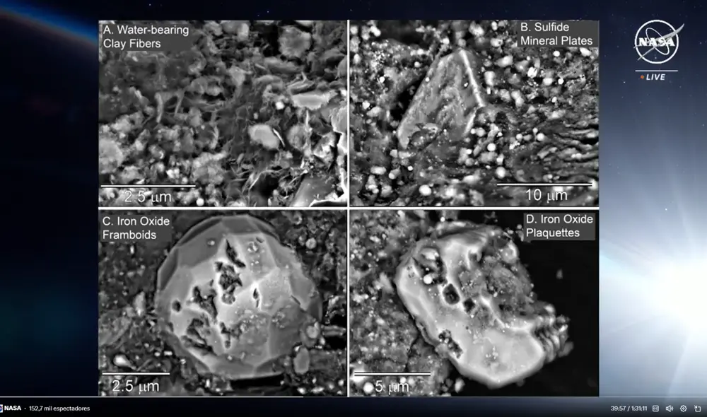 Captura de pantalla de la transmisión de la NASA. Foto: NASA