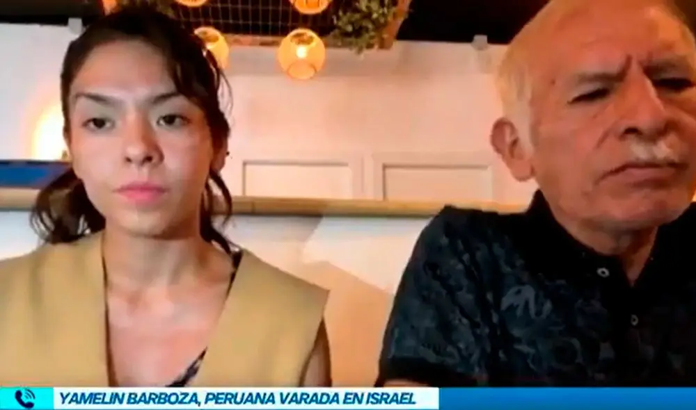 Ciudadana en Israel junto con su padre pide ayuda al Gobierno para regresar a Perú. Foto: captura Canal N Ciudadana en Israel junto con su padre pide ayuda al Gobierno para regresar a Perú. Foto: captura Canal N