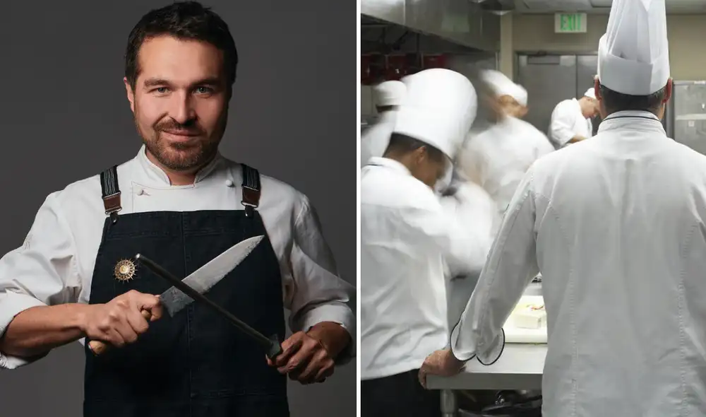 Giacomo Bocchio también brinda conferencias a jóvenes cocineros. Foto: composición LR/Instagram/Andina Giacomo Bocchio también brinda conferencias a jóvenes cocineros. Foto: composición LR/Instagram/Andina