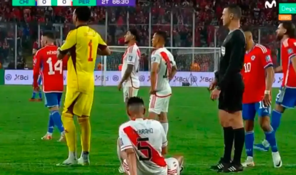 Carlos Zambrano disputó su primer partido en Eliminatorias 2026. Foto: Movistar