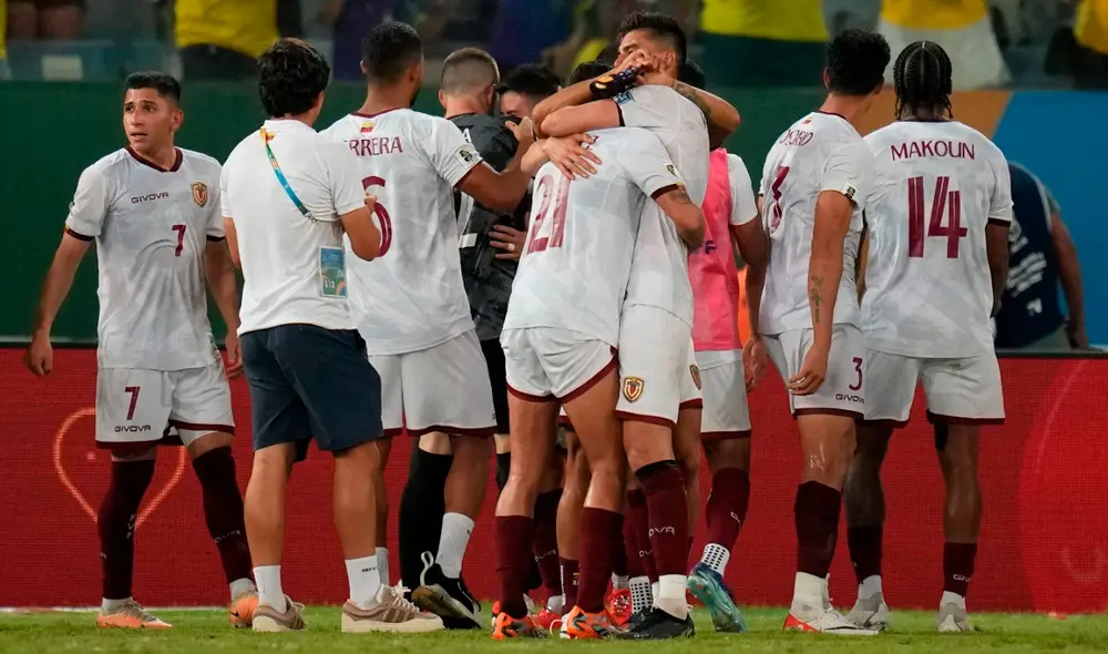 La Vinotinto consiguió un importante empate en Brasil y continúa con el sueño de clasificar al Mundial 2026. Foto: AFP La Vinotinto consiguió un importante empate en Brasil y continúa con el sueño de clasificar al Mundial 2026. Foto: AFP