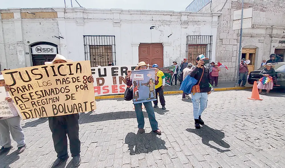 Arequipa. Rechazaron la represión del Gobierno de Boluarte. Foto: difusión
