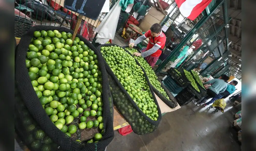 El limón en bolsa se vende a S/3,22 el kilogramo al por mayor. Foto: Andina
