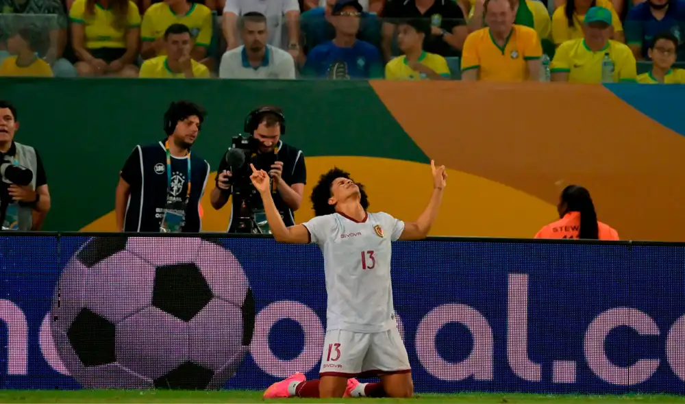 Eduard Bello, autor del gol del empate, juega en la liga mexicana. Foto: AFP Eduard Bello, autor del gol del empate, juega en la liga mexicana. Foto: AFP