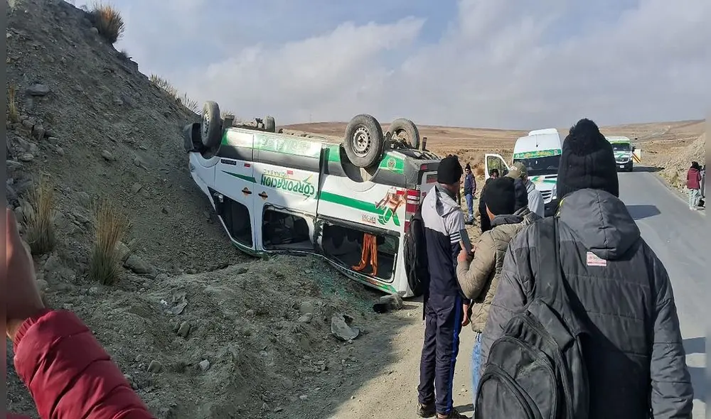 Los heridos del accidente de tránsito fueron trasladados a un hospital de Juliaca. Foto: Enlace Regional Puno Los heridos del accidente de tránsito fueron trasladados a un hospital de Juliaca. Foto: Enlace Regional Puno