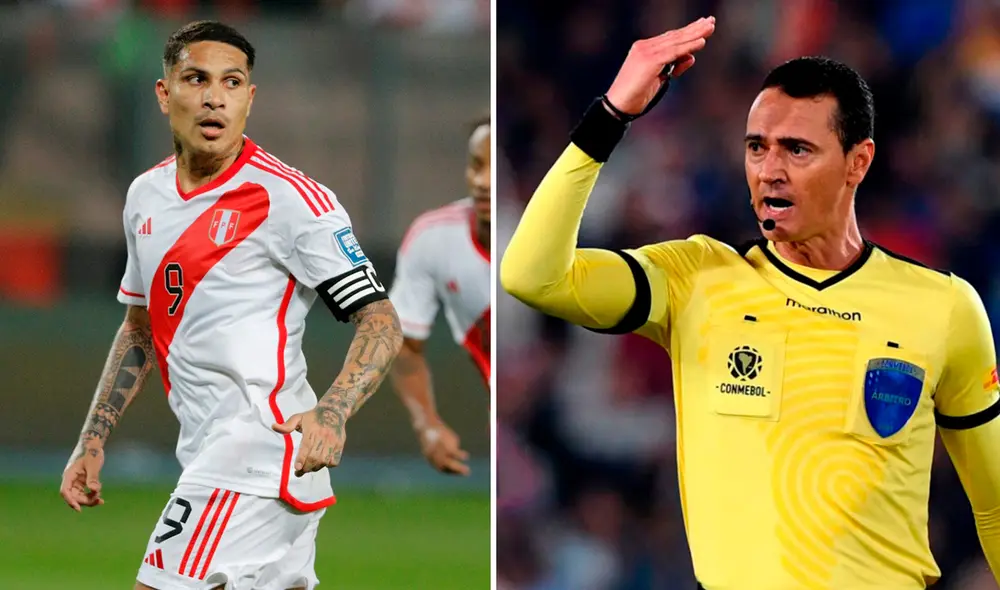 Paolo Guerrero fue amonestado por Wilmar Roldán a los 32 minutos del partido ante Chile. Foto: composición de LR/Luis Jiménez/EFE | Video: ATV