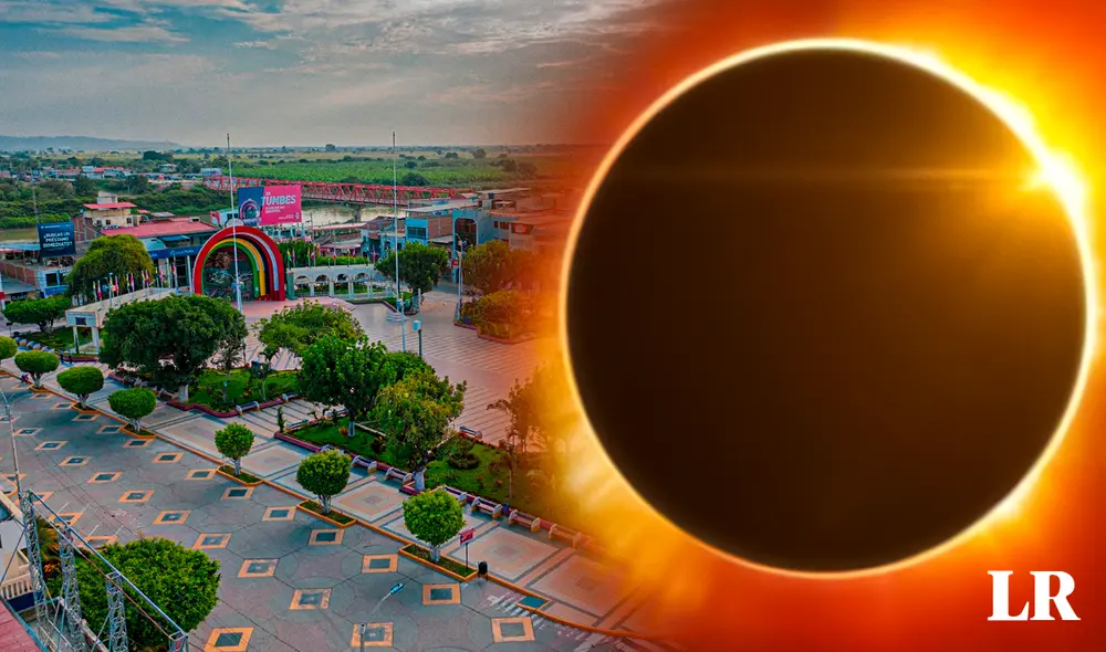 Eclipse solar en Tumbes este sábado 14. Foto: composición Alvaron Lozano/ LR/ Noticias Tumbes