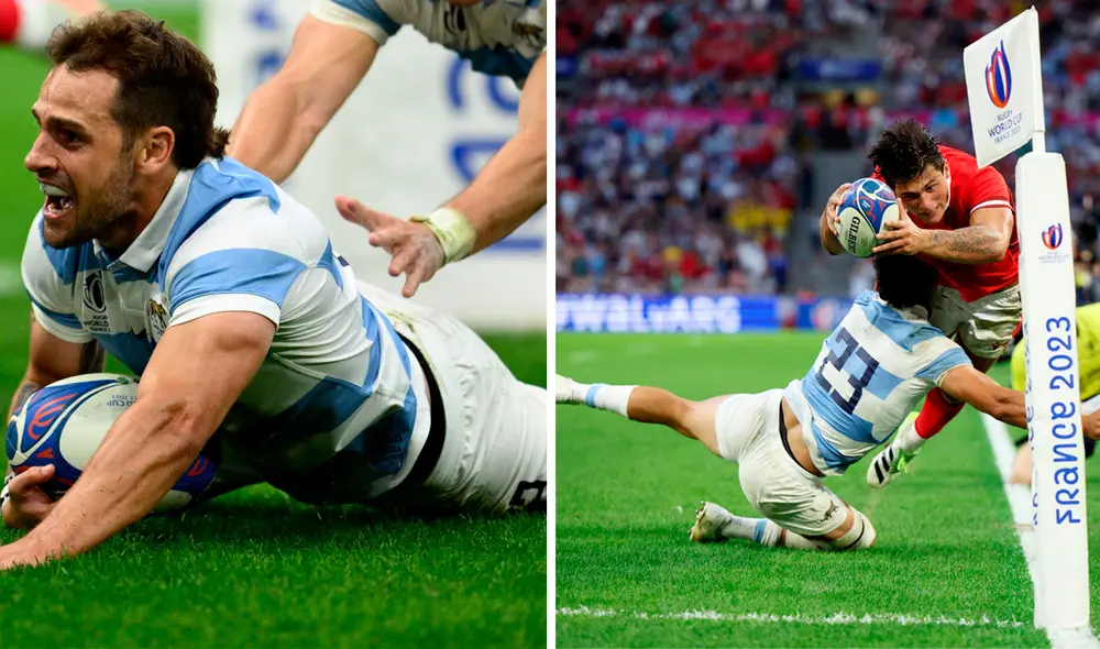Los Pumas sacaron la garra y derrotaron a Gales en un partido muy físico. Foto: composiciónLR/ESPN