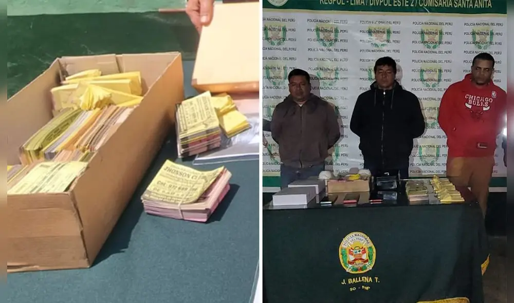 Dos de los capturados son peruanos y uno de nacionalidad extranjera. Foto: composición LR / Mirian Torres Dos de los capturados son peruanos y uno de nacionalidad extranjera. Foto: composición LR / Mirian Torres