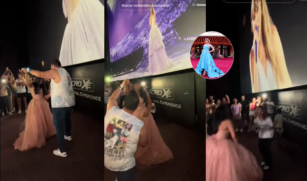 Usuarios se emocionaron al ver a la joven bailando con su padre en pleno concierto de Taylor Swift. Foto: composición LR/TikTok/@Eduardo1p Usuarios se emocionaron al ver a la joven bailando con su padre en pleno concierto de Taylor Swift. Foto: composición LR/TikTok/@Eduardo1p